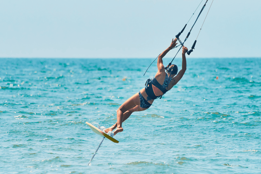 Изображение Оверштаг на гидрофойле - наземные упражнения